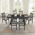 Chaises de salle à manger modernes avec accoudoirs et assise rembourrée - Lot de 2