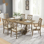 Chaises de salle à manger modernes avec accoudoirs et assise rembourrée - Lot de 2