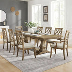 Chaises de salle à manger modernes avec accoudoirs et assise rembourrée - Lot de 2