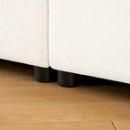 Canapé modulable 2 places en chenille de 75,5 po avec coffre de rangement, combinaison à assembler soi-même