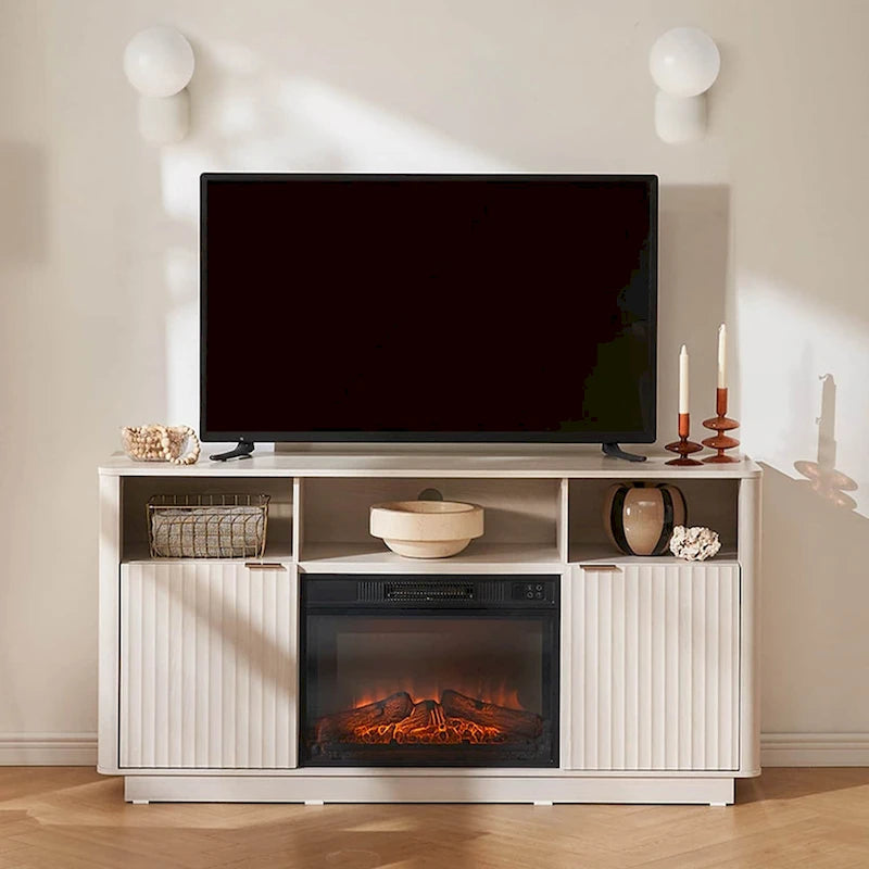 Meuble TV avec cheminée électrique Brooklyn 59