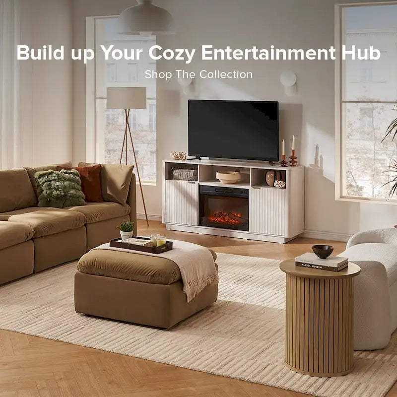 Meuble TV avec cheminée électrique Brooklyn 59