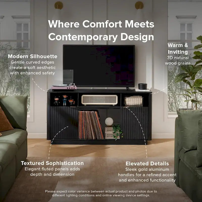 Meuble TV avec cheminée électrique Brooklyn 59