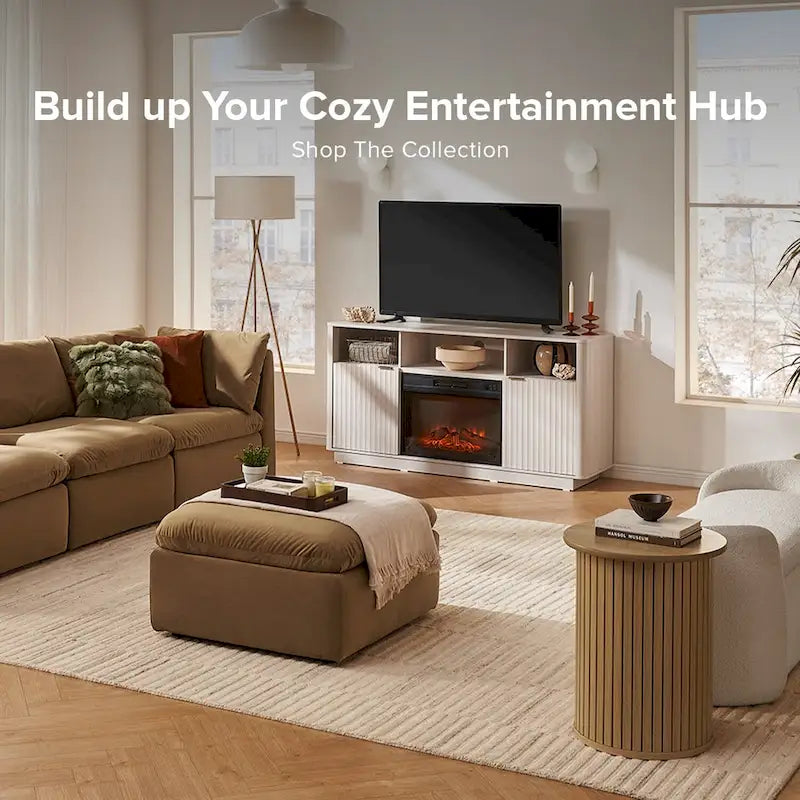 Meuble TV avec cheminée électrique Brooklyn 59
