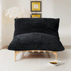 Fauteuil poire grand format, fauteuil poire moelleux avec cadre en bois massif, chaise longue confortable avec rembourrage en duvet