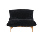 Fauteuil poire grand format, fauteuil poire moelleux avec cadre en bois massif, chaise longue confortable avec rembourrage en duvet