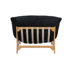 Fauteuil poire grand format, fauteuil poire moelleux avec cadre en bois massif, chaise longue confortable avec rembourrage en duvet