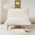 Fauteuil poire grand format, fauteuil poire moelleux avec cadre en bois massif, chaise longue confortable avec rembourrage en duvet