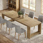 Table à manger de ferme en bois de 220 cm pour 6 à 8 personnes