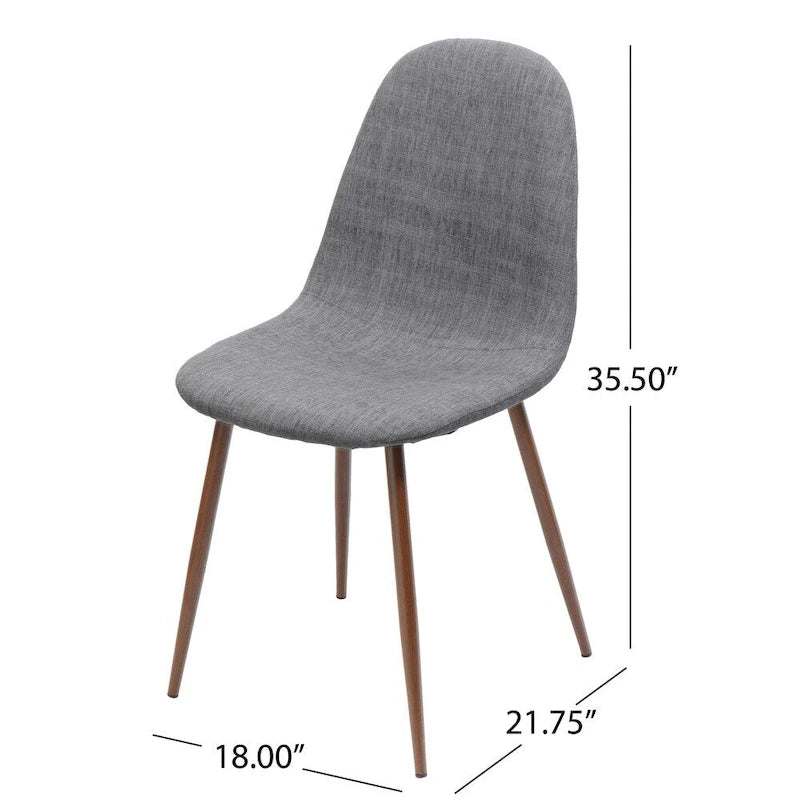 Chaises de salle à manger Caden de style milieu de siècle (2 sur 2)