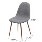Chaises de salle à manger Caden de style milieu de siècle (2 sur 2)