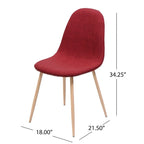 Chaises de salle à manger Caden de style milieu de siècle (2 sur 2)