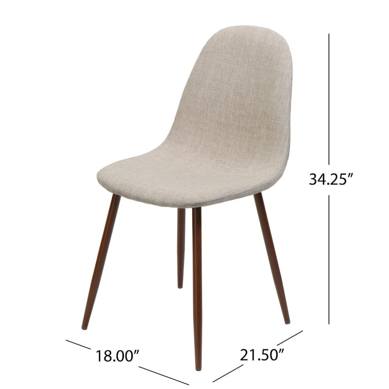 Chaises de salle à manger Caden de style milieu de siècle (2 sur 2)