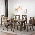 Table de salle à manger 7 pièces en bois Fairgreens Farmhouse