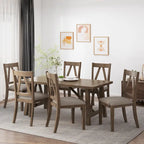 Table de salle à manger 7 pièces en bois Fairgreens Farmhouse