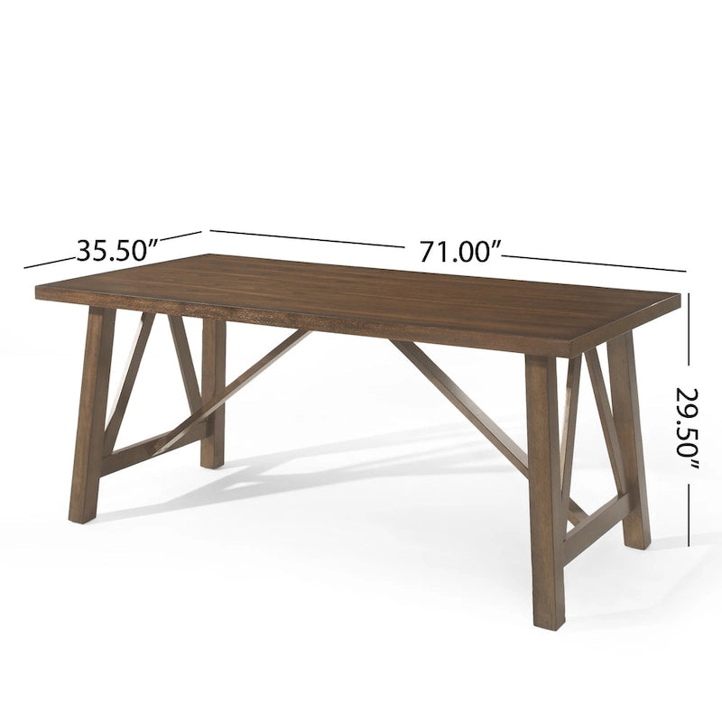 Table de salle à manger 7 pièces en bois Fairgreens Farmhouse