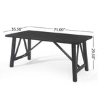 Table de salle à manger 7 pièces en bois Fairgreens Farmhouse