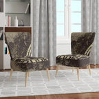 Chaise d'appoint contemporaine de style champêtre en tissu imprimé rodéo Wild West - Fauteuil