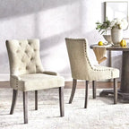 Ensemble de salle à manger Ariana - Table ronde 5 pièces avec chaises rembourrées