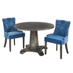Ensemble de salle à manger Ariana - Table ronde 5 pièces avec chaises rembourrées