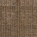 Banc Hermes de style Transitionnel Moderne du Milieu du Siècle en Herbes Marines Naturelles et Bois d'Acajou