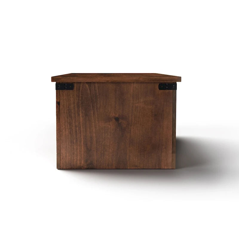 Table basse de ferme 48 pouces, aucun assemblage requis, finition whisky vieilli