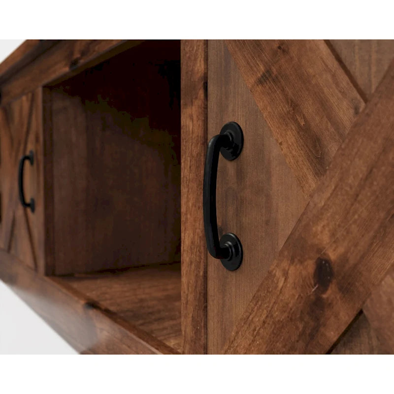 Table basse de ferme 48 pouces, aucun assemblage requis, finition whisky vieilli