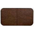 Table de salle à manger bicolore en bois Donham, marron et blanc
