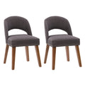 Chaise de salle à manger tapissée Tiffany - Lot de 2