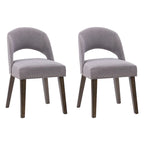 Chaise de salle à manger tapissée Tiffany - Lot de 2