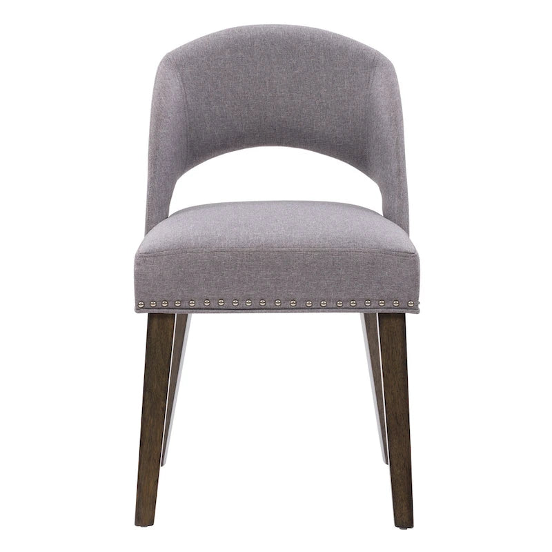Chaise de salle à manger tapissée Tiffany - Lot de 2