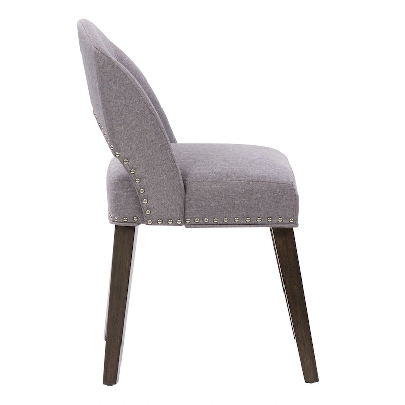 Chaise de salle à manger tapissée Tiffany - Lot de 2