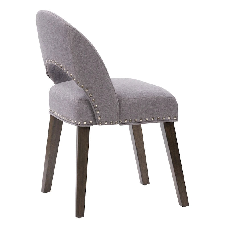 Chaise de salle à manger tapissée Tiffany - Lot de 2