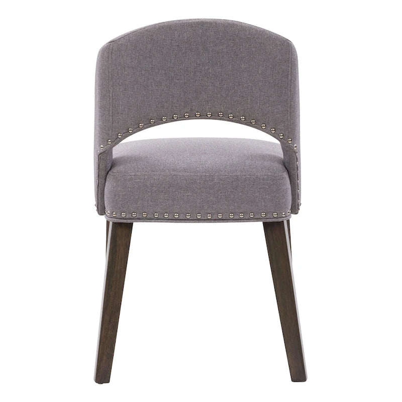 Chaise de salle à manger tapissée Tiffany - Lot de 2