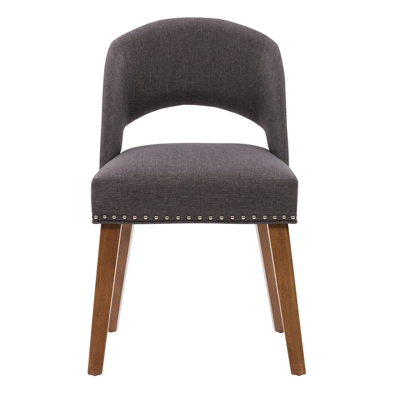 Chaise de salle à manger tapissée Tiffany - Lot de 2