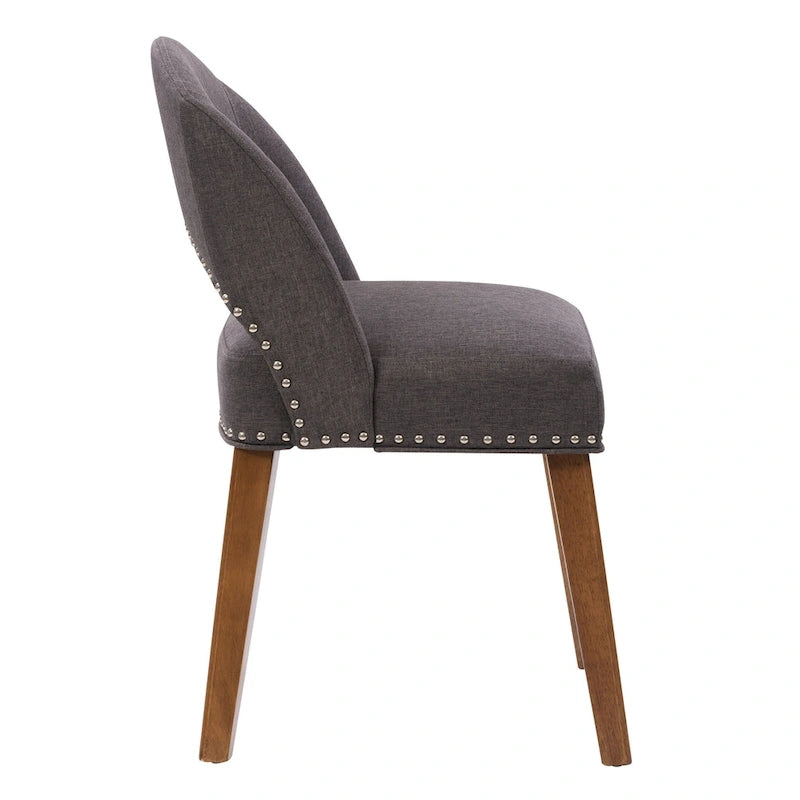 Chaise de salle à manger tapissée Tiffany - Lot de 2