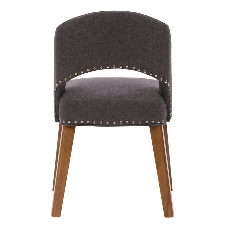 Chaise de salle à manger tapissée Tiffany - Lot de 2