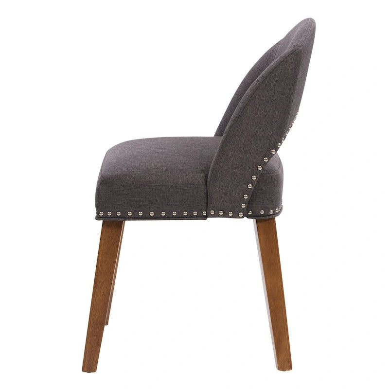 Chaise de salle à manger tapissée Tiffany - Lot de 2