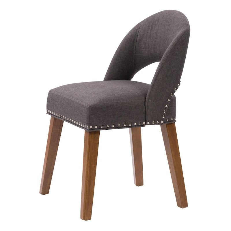 Chaise de salle à manger tapissée Tiffany - Lot de 2