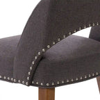 Chaise de salle à manger tapissée Tiffany - Lot de 2