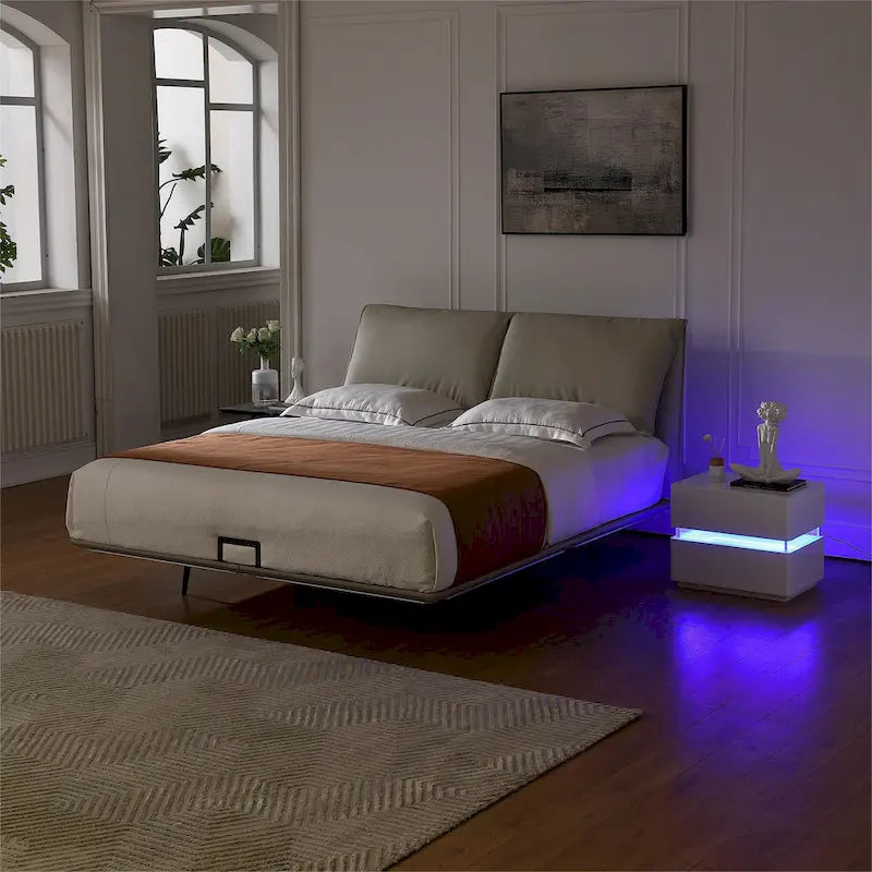 Meuble bas de salle de bain autoportant avec tiroir réglable