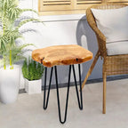 Petit support de forme naturelle avec 3 pieds épingle à cheveux - 13,5 x 12 x 19