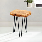 Petit support de forme naturelle avec 3 pieds épingle à cheveux - 13,5 x 12 x 19