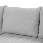 Canapé d'angle convertible rembourré avec pouf de rangement mobile, canapé-lit escamotable en forme de L