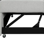 Canapé d'angle convertible rembourré avec pouf de rangement mobile, canapé-lit escamotable en forme de L
