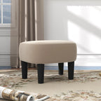 Fauteuil d'appoint pivotant avec pouf, Fauteuil club rond pivotant à 360 degrés en velours confortable pour chambre à coucher, salle de lecture