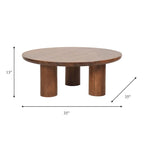 Paire de tables basses élégantes en bois de manguier, style bohème, pour intérieurs modernes