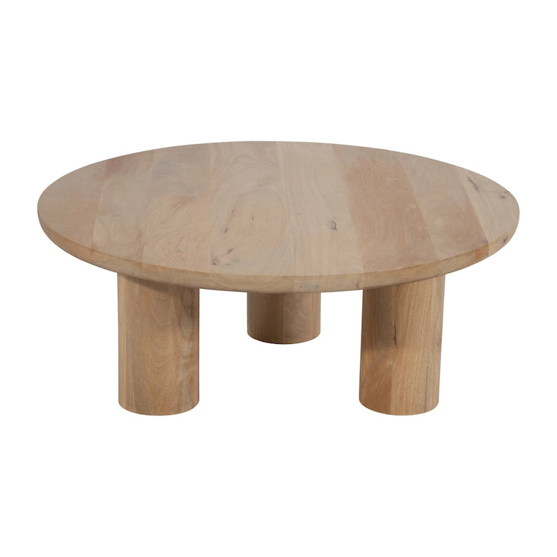 Paire de tables basses élégantes en bois de manguier, style bohème, pour intérieurs modernes