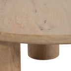 Paire de tables basses élégantes en bois de manguier, style bohème, pour intérieurs modernes