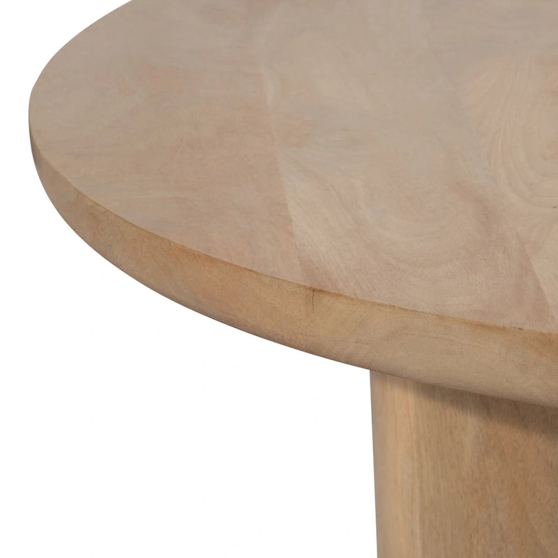 Paire de tables basses élégantes en bois de manguier, style bohème, pour intérieurs modernes